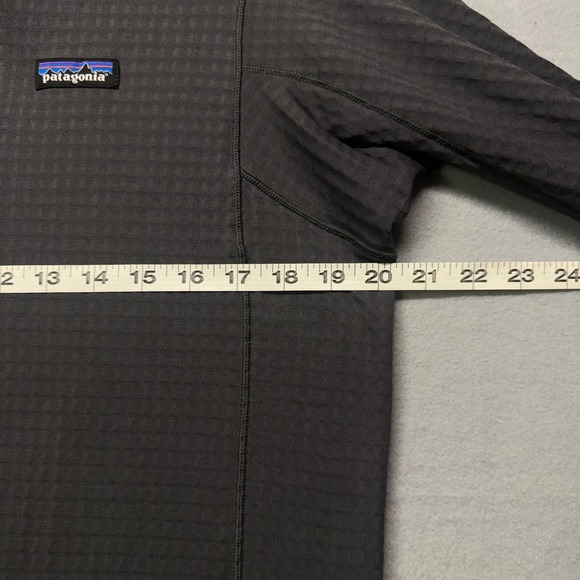 Patagonia Men's R1 Airgrid Quarter Zip Pullover Fleece Medium Grey - Picture 4 of 7